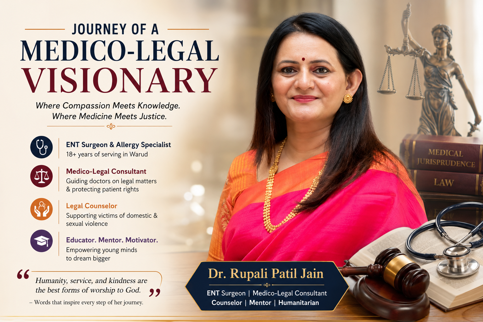 JOURNEY OF A MEDICO-LEGAL VISIONARY